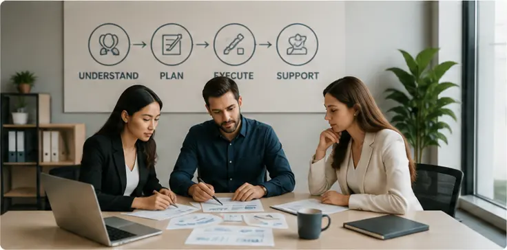 DRVKT team planning business services